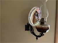 oil lamp & holder