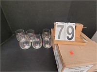 Box of 9 Stemless Wine Glasses