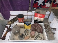 Lot of primitives and antiques