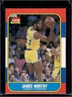 James Worthy Rookie Card 1986 Fleer #131
