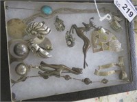 SELECTION OF STERLING AND MEXICO SILVER