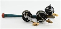 (3) Vintage fishing reels to include: Tru