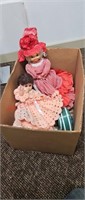 Box lot of Dolls