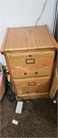 Wood File Cabinet (back room)