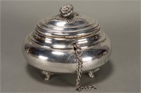 Delightful Silver Plate Jewellery Casket,