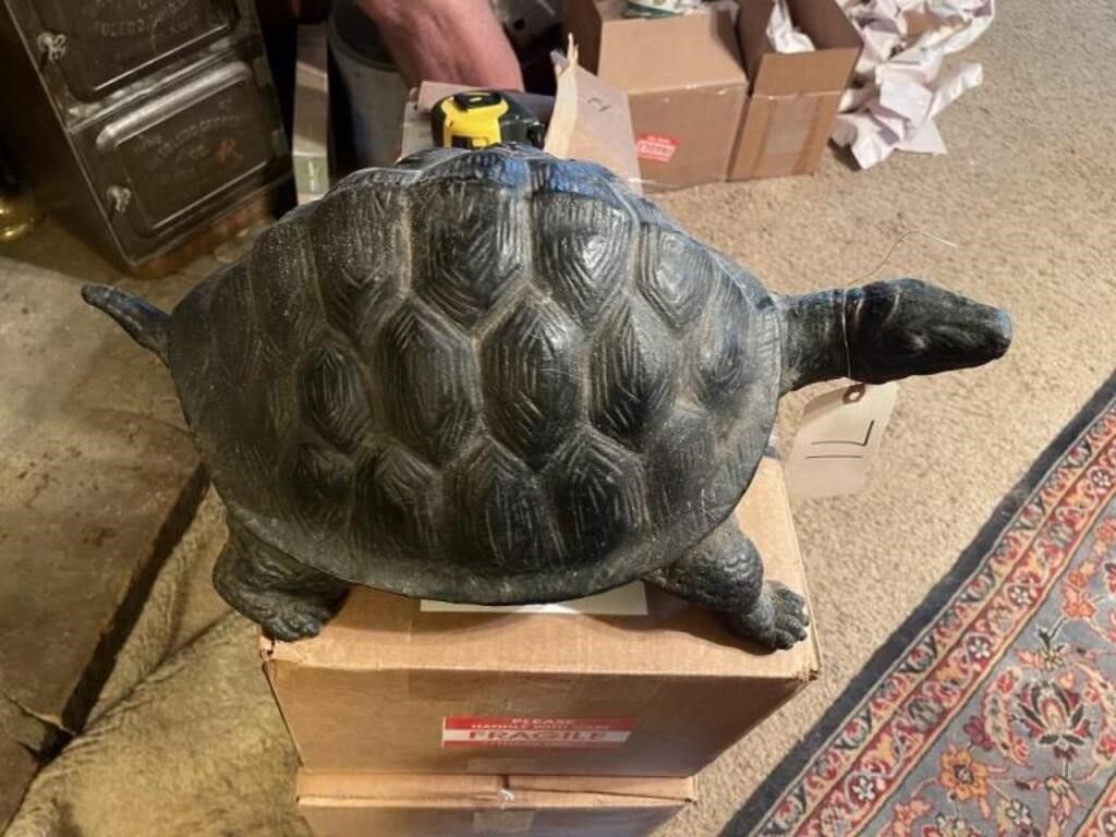 Cast Iron Turtle 20"L x 8"H