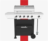 $300  Nexgrill 5-Burner Propane Gas Grill in Stain