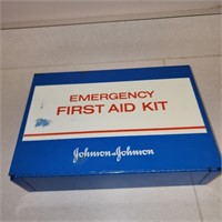 Metal First Aid Kit Box, Johnson & Johnson