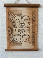 Polynesian scroll art