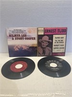 Lot of 4 Vintage 7”  Vinyl Records