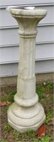 31” concrete garden pedestal