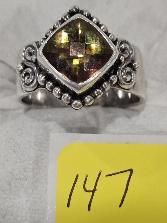 Auction 49 Rings - Sterling & Garnet