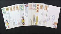 Autographs on US Stamps First Day Covers, group of