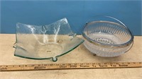 2 Glass Serving Dishes.  NO SHIPPING