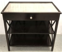 Console Table with One Drawer and Mirrored Top