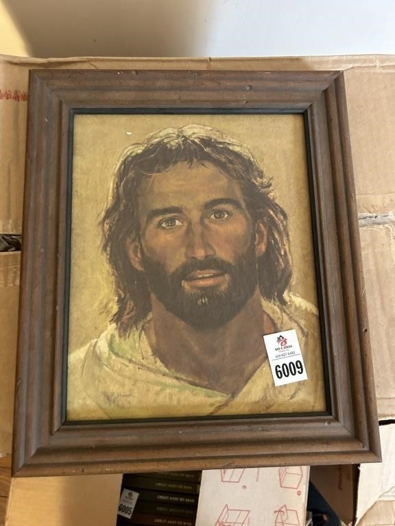 8x10 Head of Christ Framed Picture