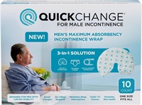 QuickChange Men's Incontinence Wrap  Maximum Absor