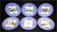 Six Royal Doulton "Gibson girls" display plates