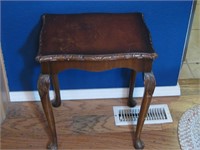 18"x 14"x 21" Vintage Wood Side Table Scuff On Top