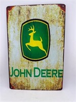 John Deere metal sign reproduction
