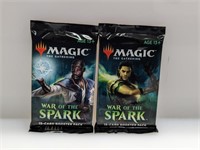 (2) Magic The Gathering War of the Spark Booster