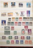 Canadian Stamp Collection in Stock Book