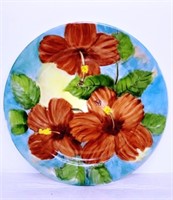 Decorative Hibiscus Plate