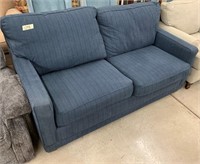 Blue Upholstered “La Z Boy” Sofa