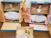 (3) Vintage Madame Alexander Dolls With Boxes