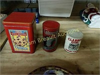 Cookie tin, Calumet can , clabber girl can