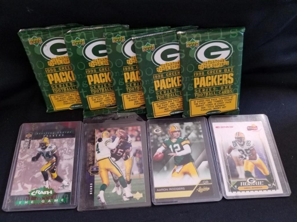 Lot of Various Green Bay Packers Football Cards
