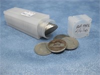 Roll Of 1940s Jefferson Nickels Some Silver