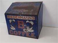 Large Biedermann's Coffee Tin