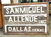 Wood Store Front Sign