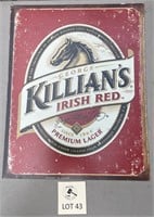 Killian's Irish Red Metal Sign