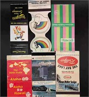 Ephemera lot (matchbooks, stamps, and cigar label)
