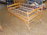 Early folding youth bed