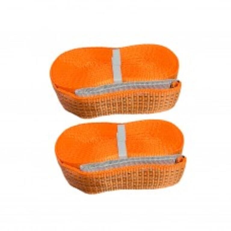 10 M Heavy-Duty Cargo Strap Orange Color (2PC)