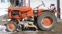 ALLIS CHALMERS B TRACTOR w/ WOODS BELLY MOWER