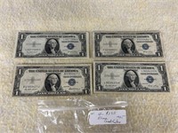 (4) $1 1935 Silver Certificates