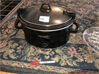 Large Black Crock Pot Cooker