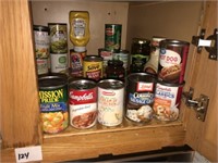 Canned Good Groceries(in overhead cabinet)