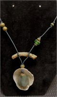 Handmade Fashion necklace.  Made of seashell,