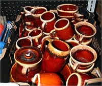 HULL AND MCCOY BROWN GLAZE DISHES