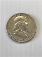 1960 D Franklin Silver Half Dollar