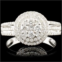 18K Gold 0.65ctw Diamond Ring