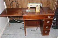 White Console Sewing Machine