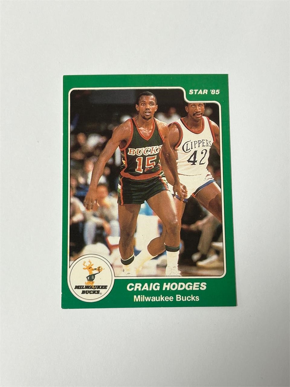 1984 Star Craig Hodges RC Bucks Card Night