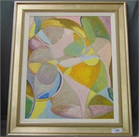 Attributed Irving Lehman, Oil on Board Abstract