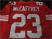 Christian McCaffrey 49ers signed Jersey w/Coa